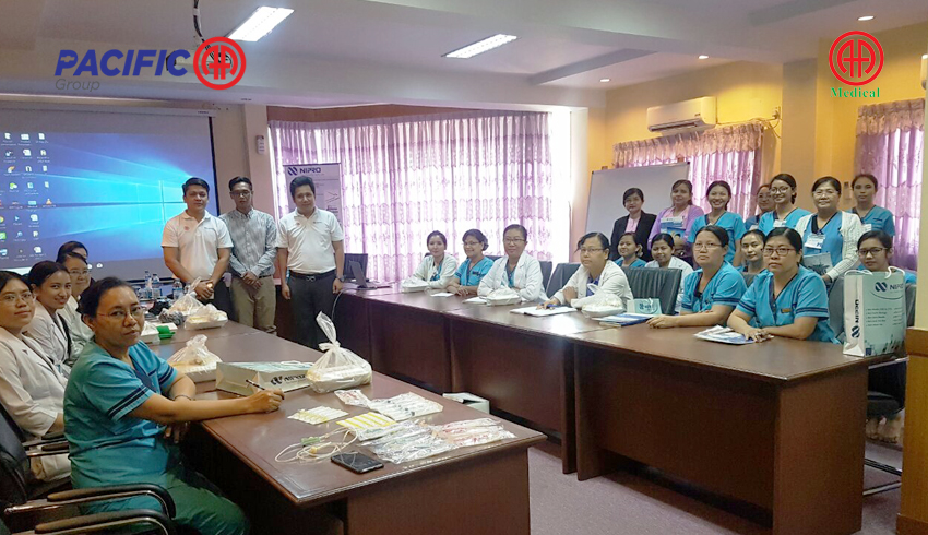 Product presentation to nurses and medical officers of SSC--Shwe Gone Daing Specialist Hospital