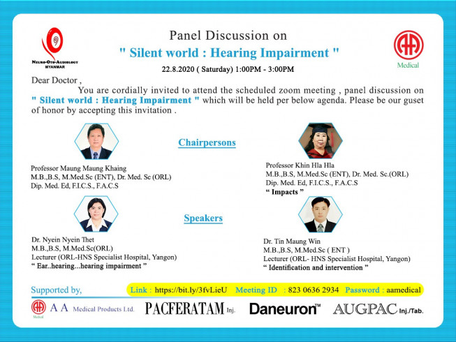 Panel discussion on " Silent world : Hearing Impairment "